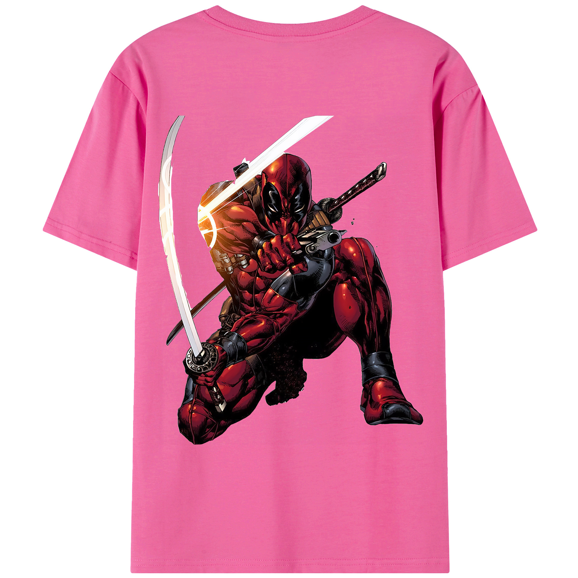 （画像用） Deadpool デッドプール レディース半袖Tシャツ(バックプリント)